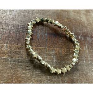 Gold Stars Beaded Elastic Bracelet